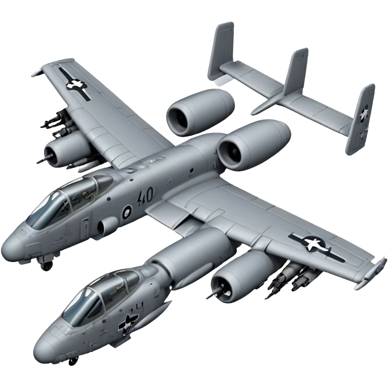 A-10 Thunderbolt II - Fairchild Republic (Grey) emoji