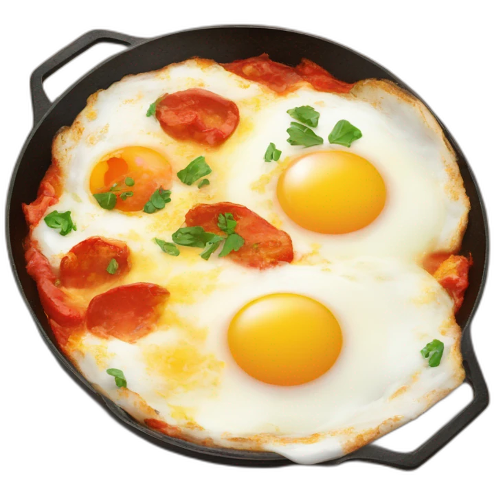 shakshuka with one egg only emoji