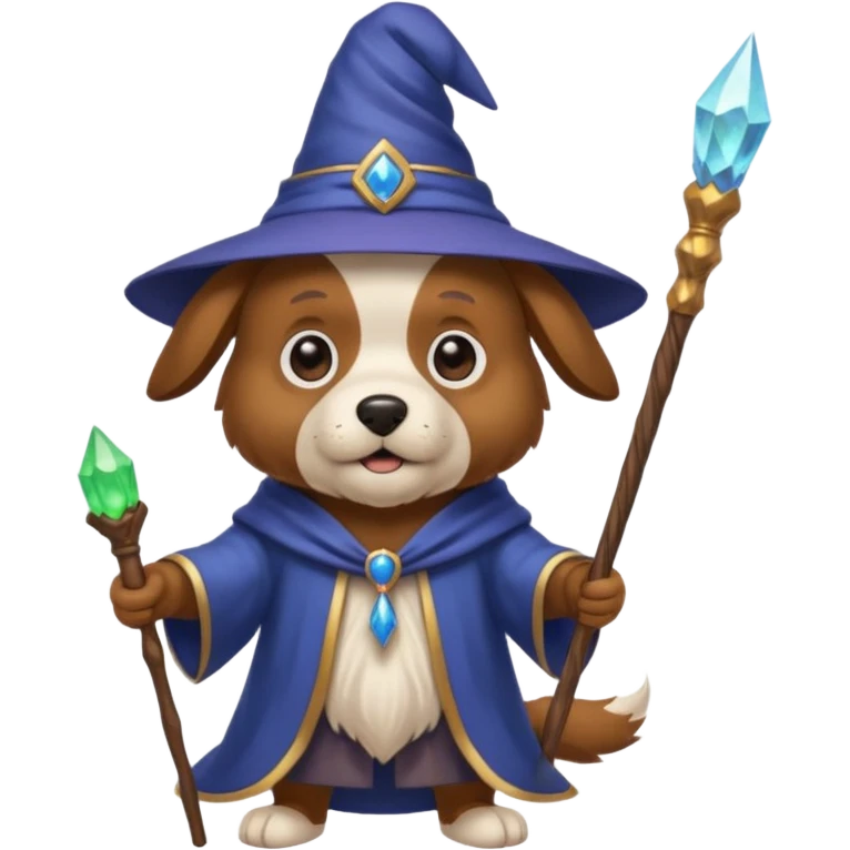 Dog wizard emoji