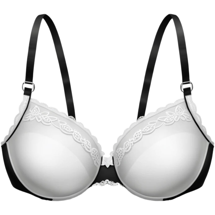 Transparent bra emoji