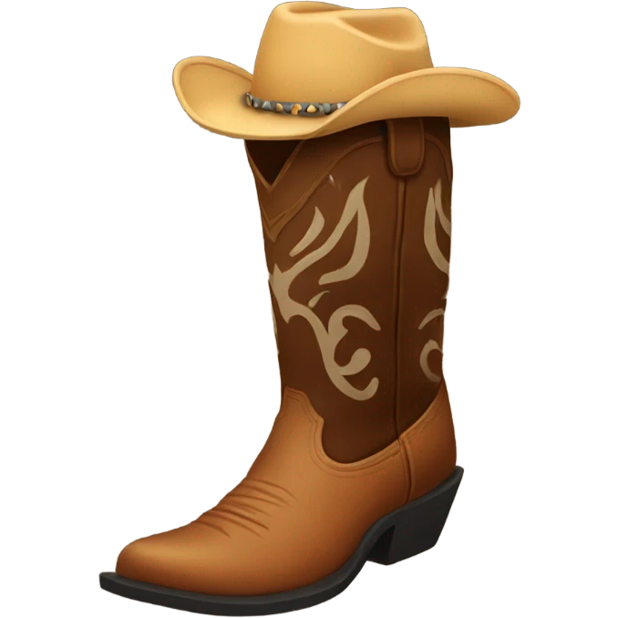 cowboy boot emoji