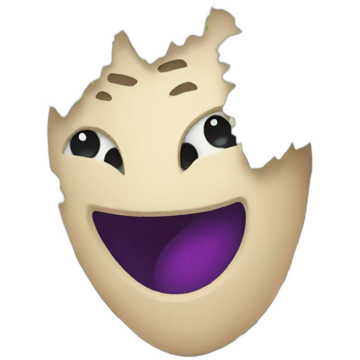 Eavesdropping through a grape vine emoji