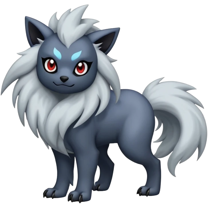 Absol-Zorua-Fakémon-hybrid-creature (full body)  emoji