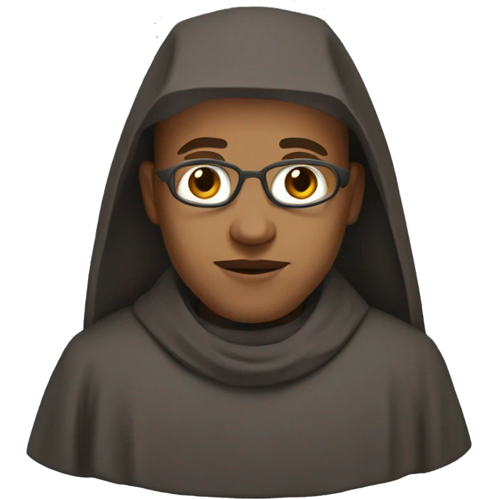 A Christian monk emoji
