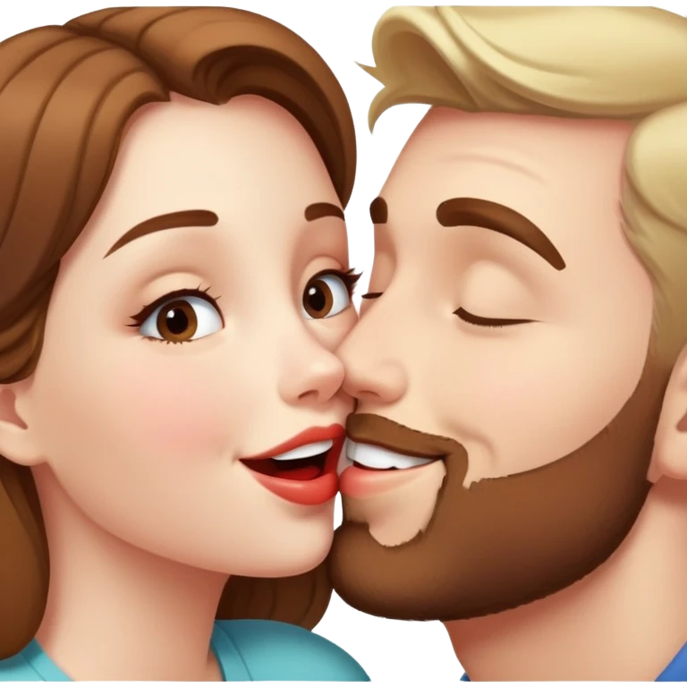 girl kissing her boyfriend  emoji