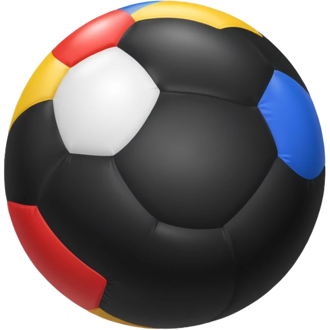 black beach ball emoji
