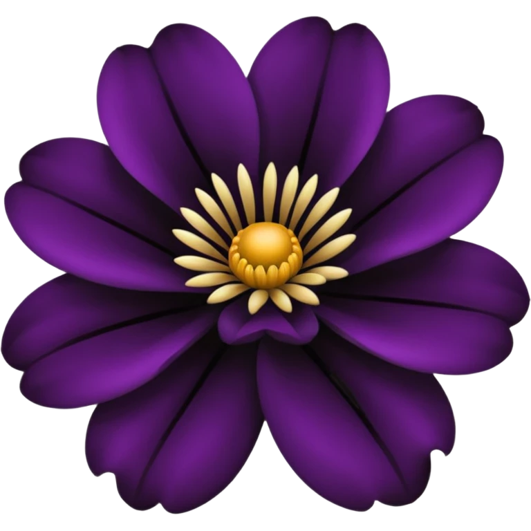 black flower emoji