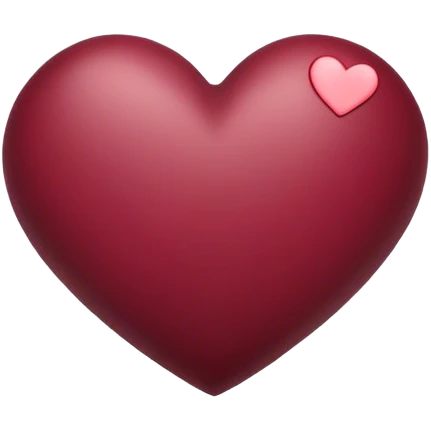 Burgundy heart  emoji