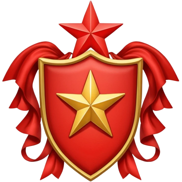 red 5 stars coat of arms emoji