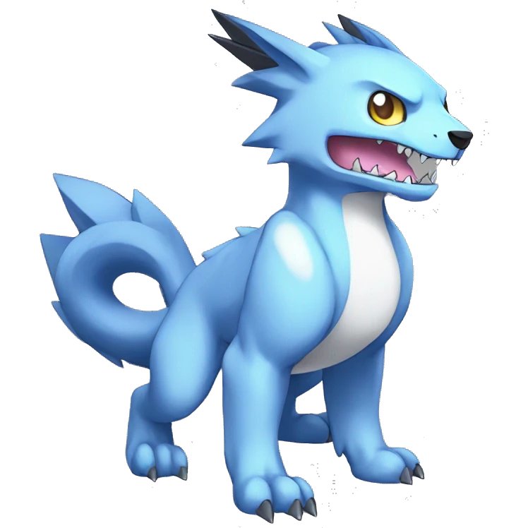  kawaii cool edgy Digimon-Fakemon-animal full body emoji