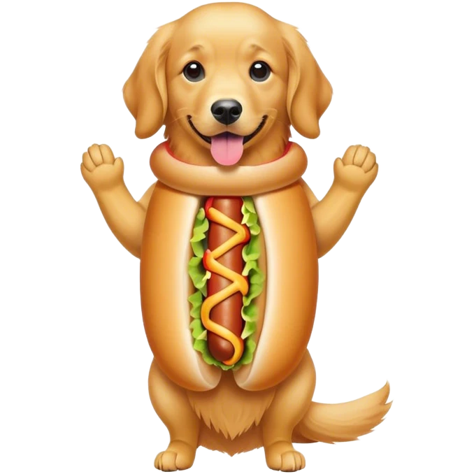 Hot dog dog emoji