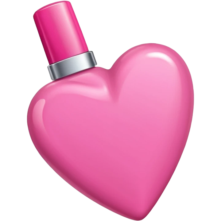 heart with a nail polish pink emoji