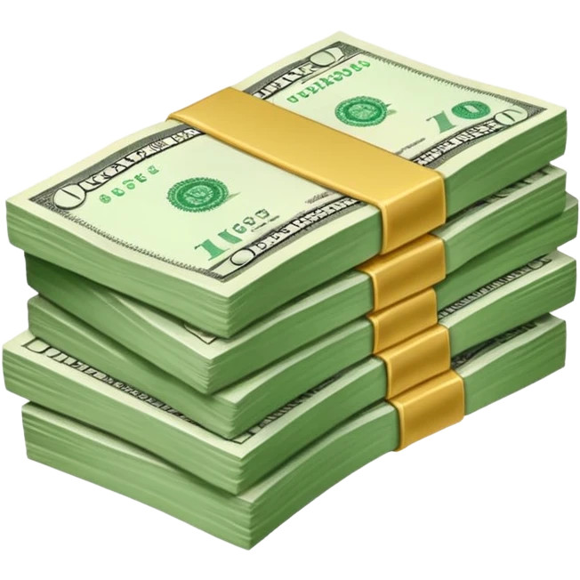 a paper money emoji