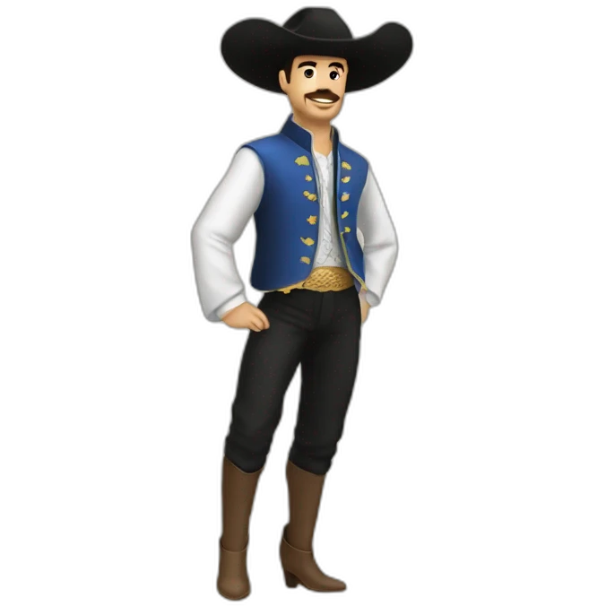 Torero con zapatos de tacón emoji