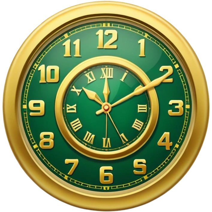 money with a clock dark green  emoji