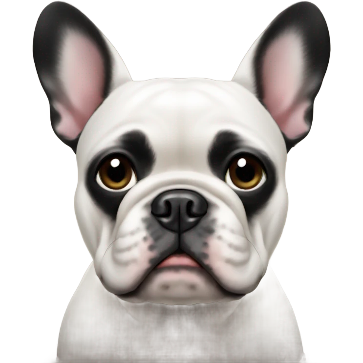 Black French bulldog emoji