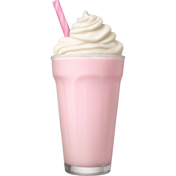 light pink milkshake emoji