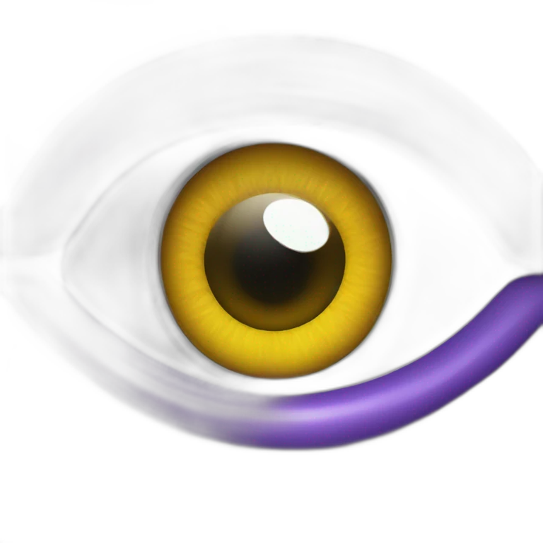 oeil violet emoji