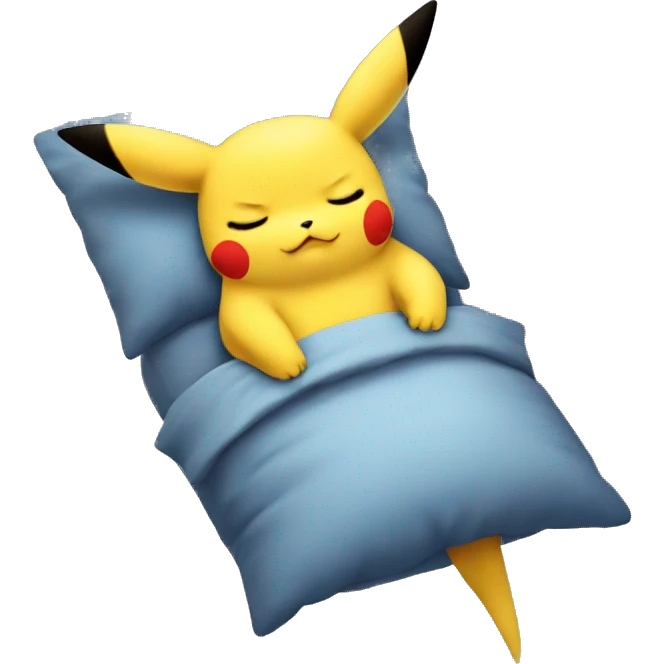 pikachu sleeping  emoji