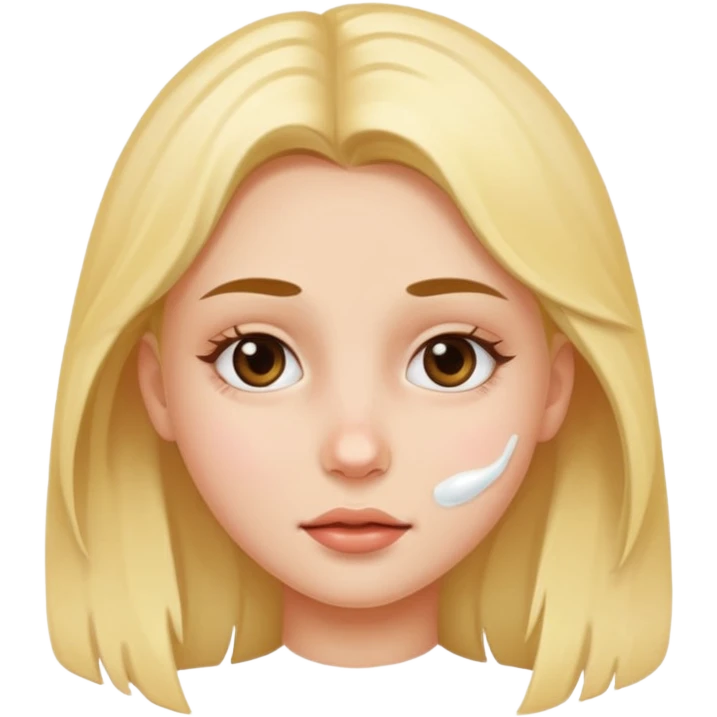 Girl semen cum on face emoji
