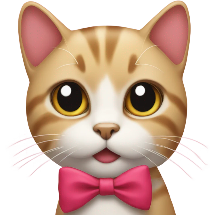 a cat witha bow emoji