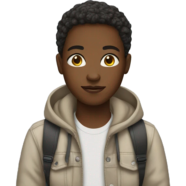 african american teenager emoji