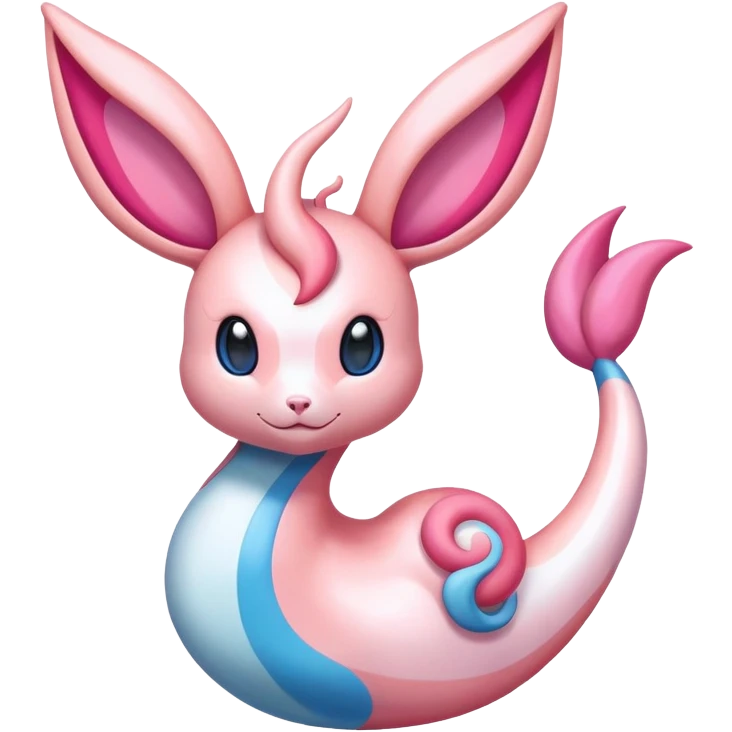 Colorful Sylveon-Milotic-hybrid emoji
