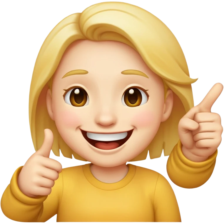 laughing emoji while pointing emoji