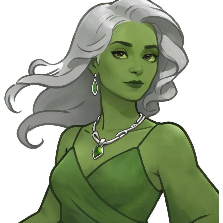 Silver haired woman emoji
