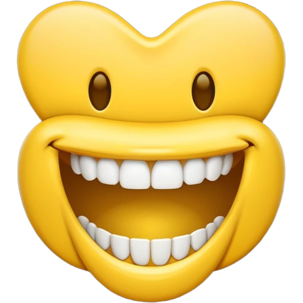 Emoji sonriente con brackes en los dientes dentro de la boca  emoji
