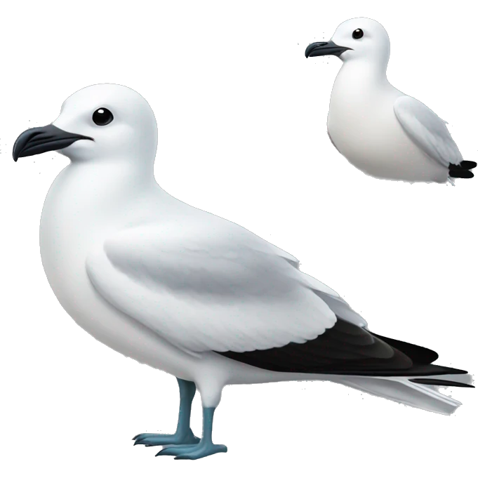 Black billed seagulll emoji