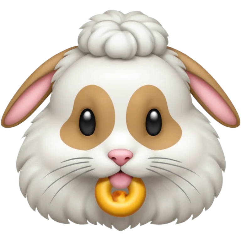 Conejo con un lazo emoji