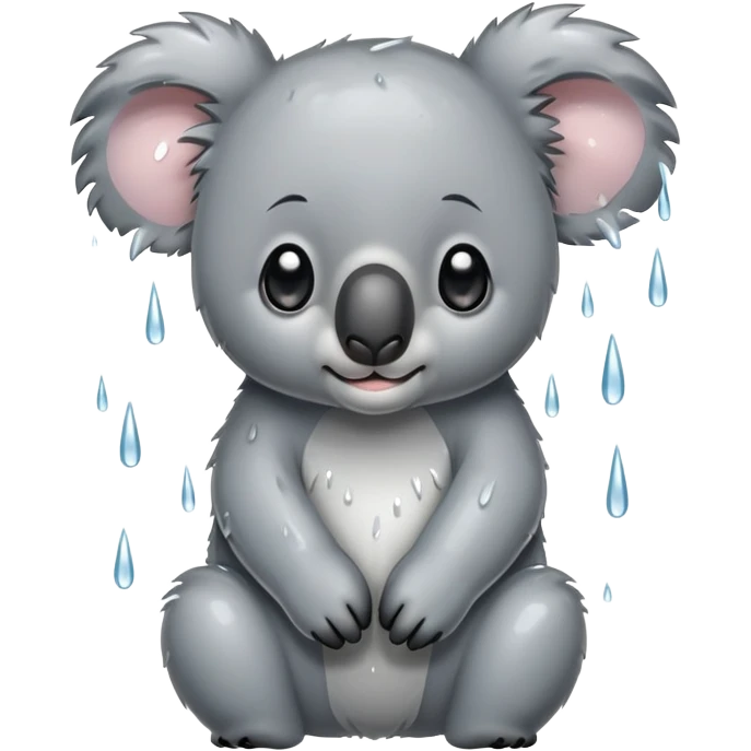 Koala caught in rain emoji