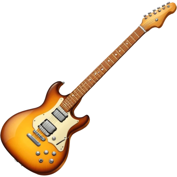 a single electric guitar emoji
