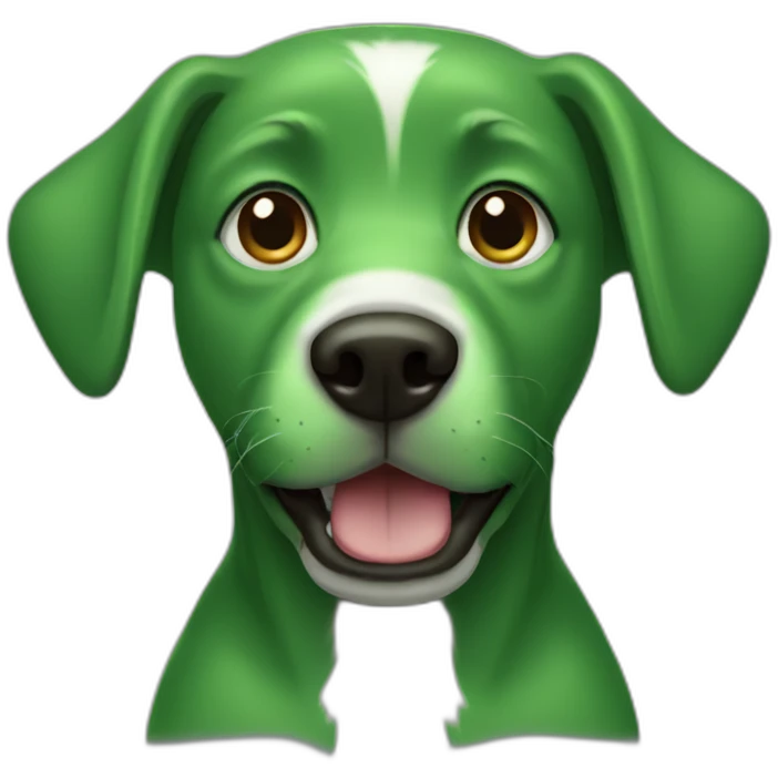 Green Dog emoji