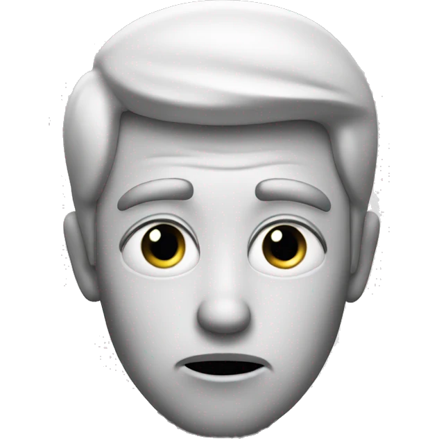 confused monochrome emoji