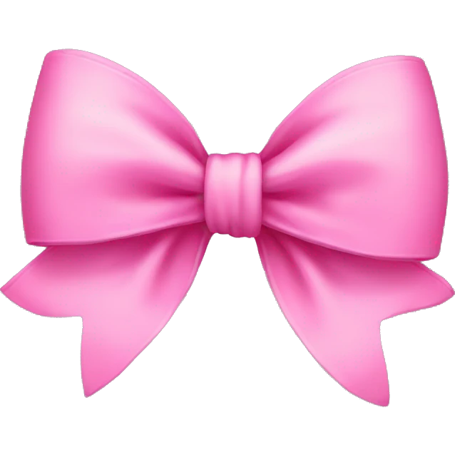 pink bow emoji