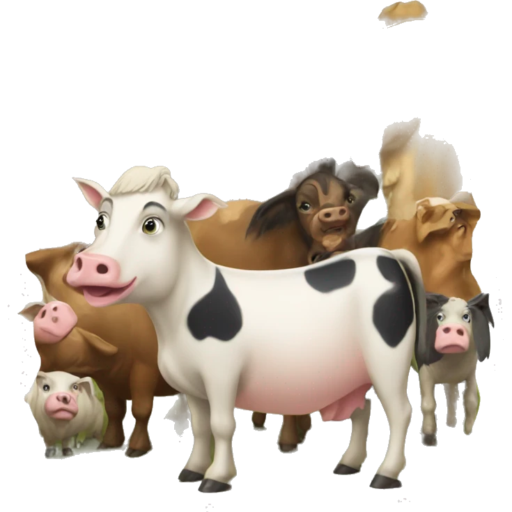 poster for animal farm emoji