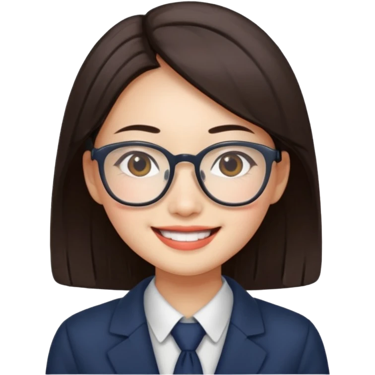 chinese office girl 3d emoji