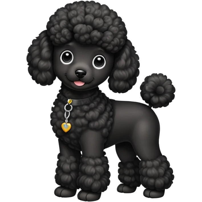 Black poodle emoji