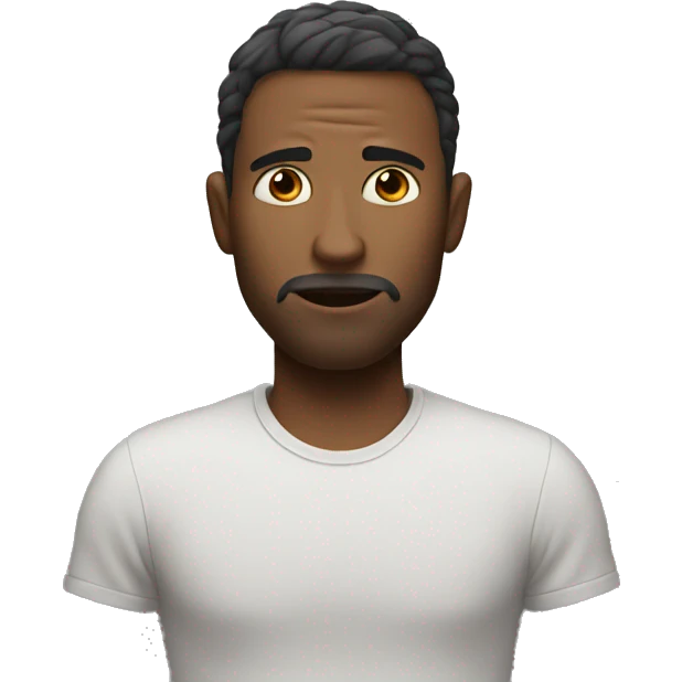 Dude with no sleep emoji