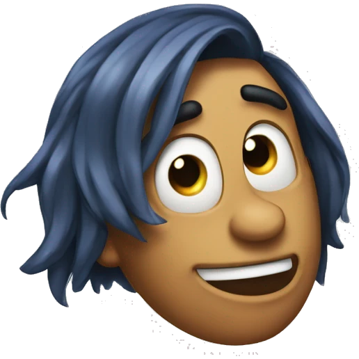 A goofy emoji thats wawing bye emoji