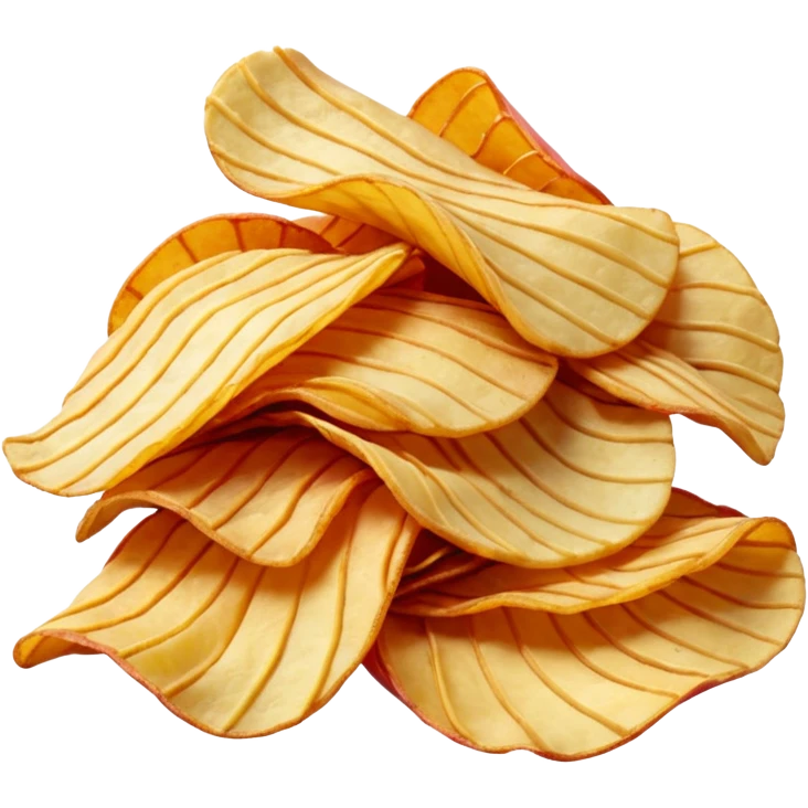 red colored potato chips emoji