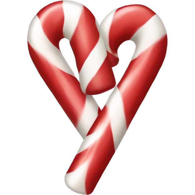 Candy cane heart emoji