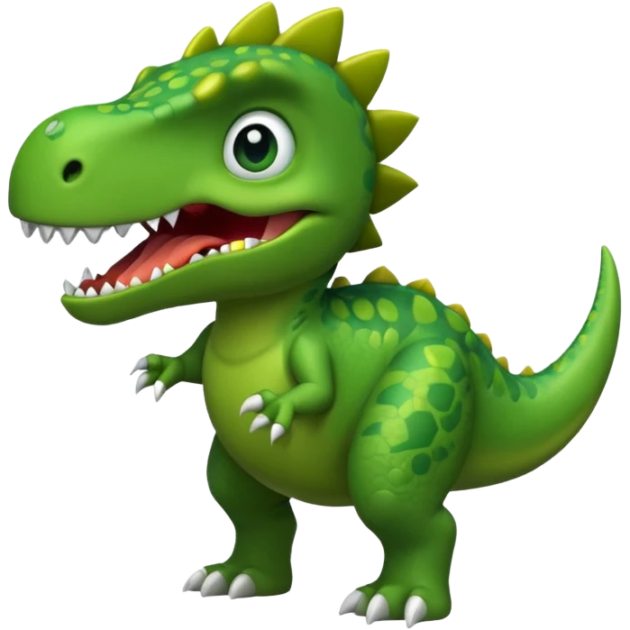 Dino flipping off emoji
