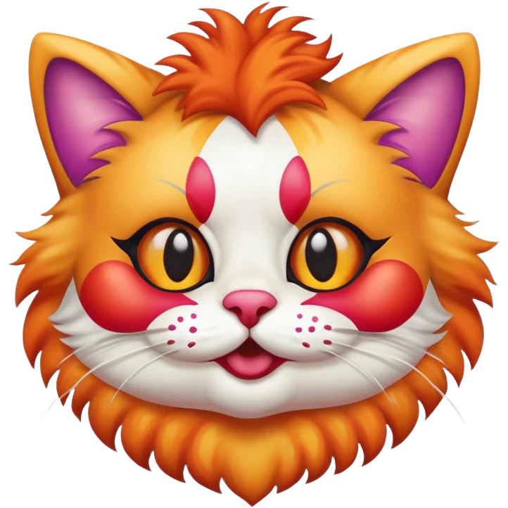Clown cat emoji