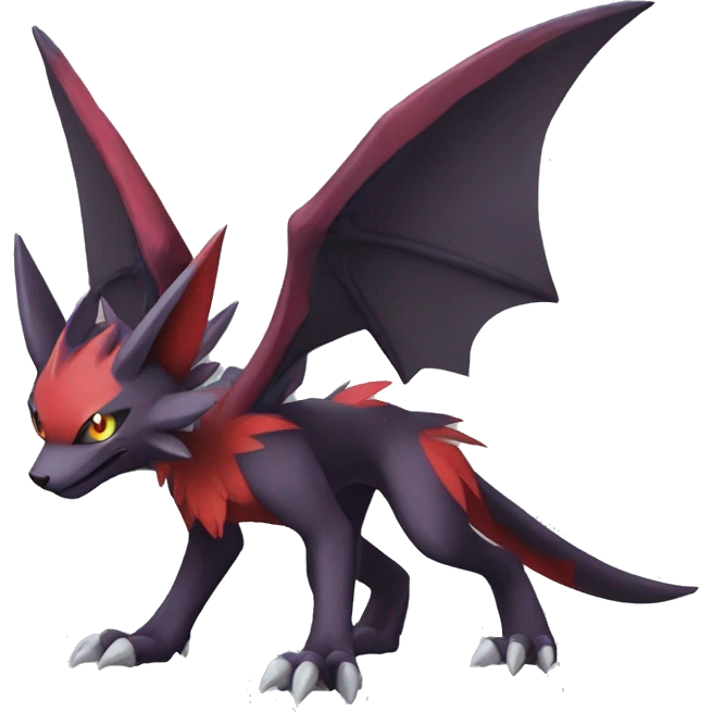 Noivern-Litten-Zoroark full body emoji