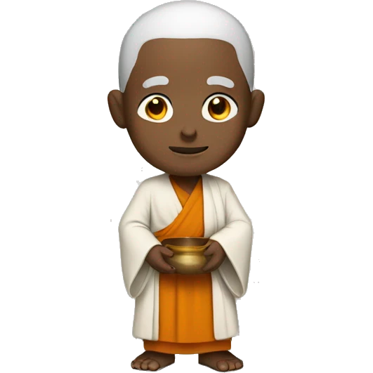 monk wearing a gown emoji