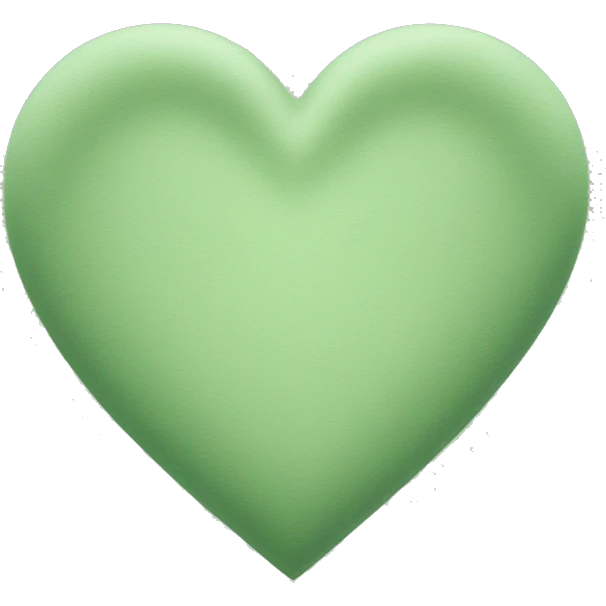 Sage green heart emoji