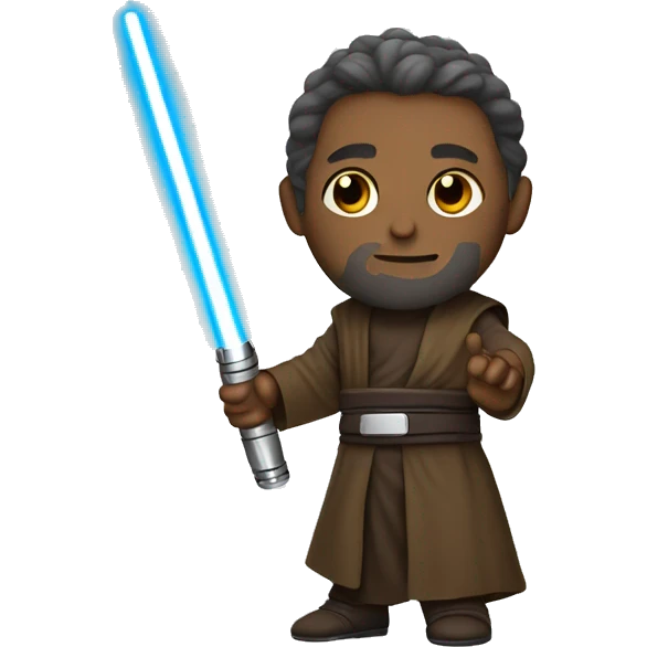 jedi with light saber emoji